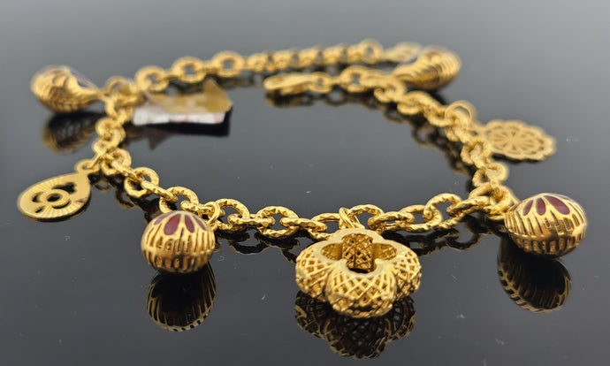 18K Gold Plated Flower Shaped Chunky Bangle Bracelet gorgeous | Chunky bangle  bracelet, Chunky bangle, Bangle bracelets