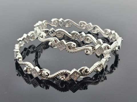Diva bracelet small size silver Brass covered with genuine silver