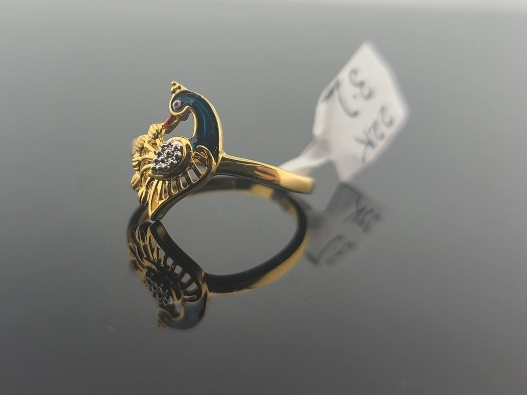 Peacock gold ring sale