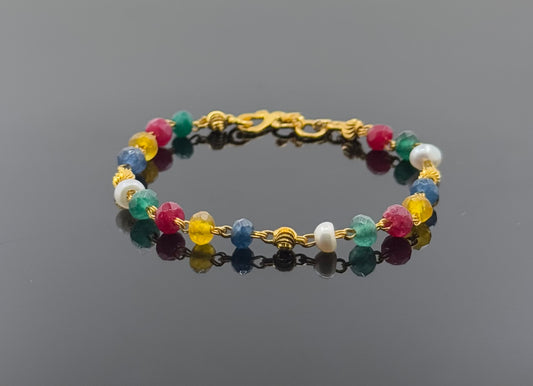 22k Children Color Bead Bracelet BBB13