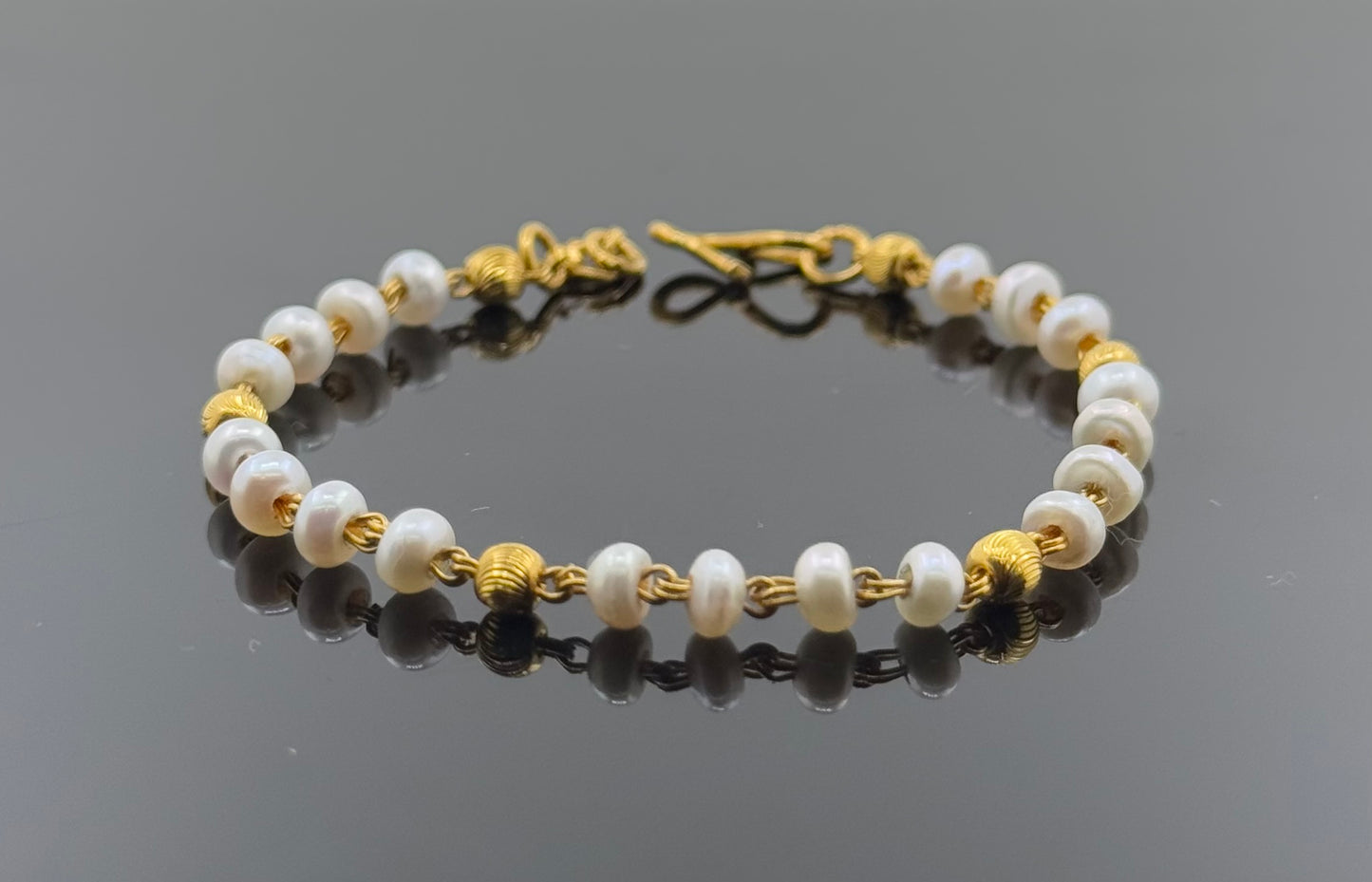 22k Children Pearl Bracelet BBB16