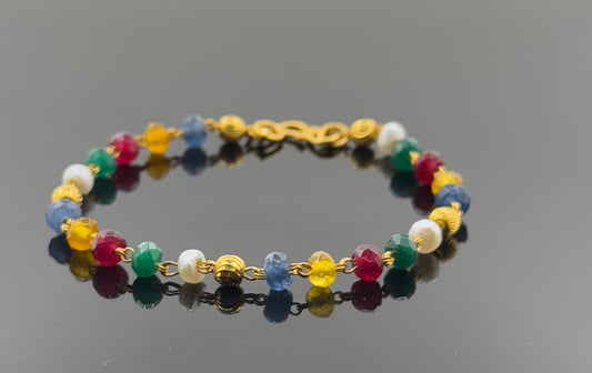 22k Children Color Bead  Bracelet BBB21