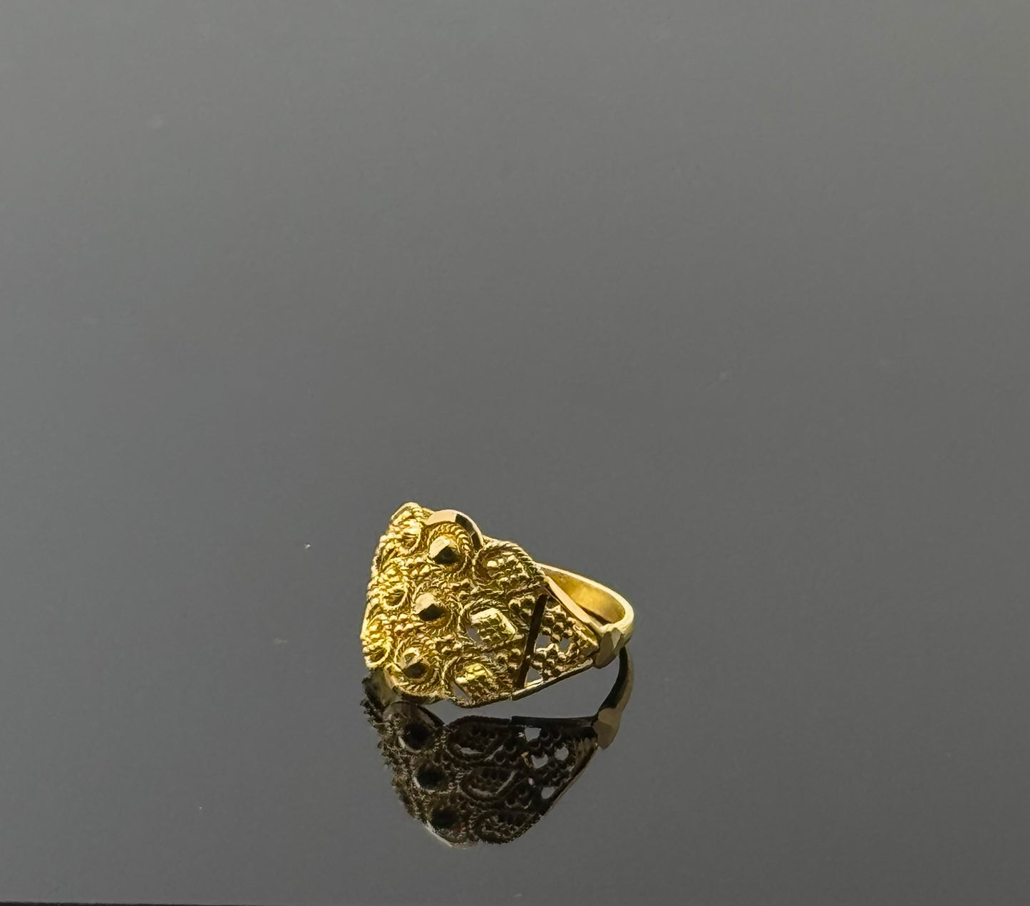 22k Simple Floarl Children Ring  BBR13