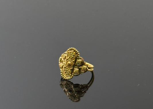 22k Simple Floarl Children Ring BBR15