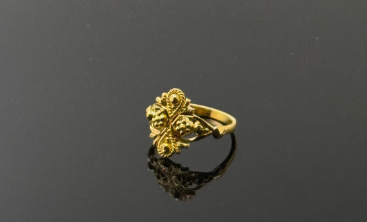 22k Simple Floarl Children Ring BBR16