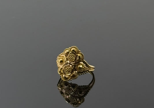 22k Simple Floral Children Ring BBR24