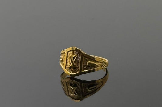 22k Simple Geometric Children Ring BBR26