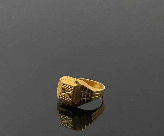 22k Simple Geometric Children Ring BBR29