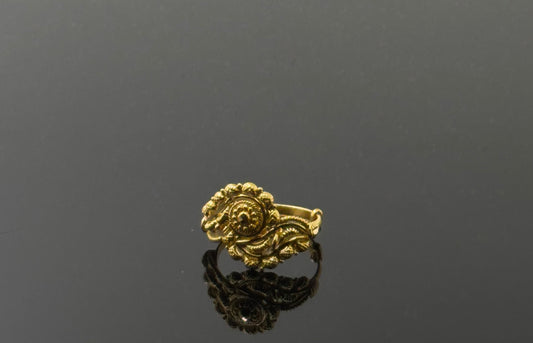 22k Simple Floral Children Ring BBR37