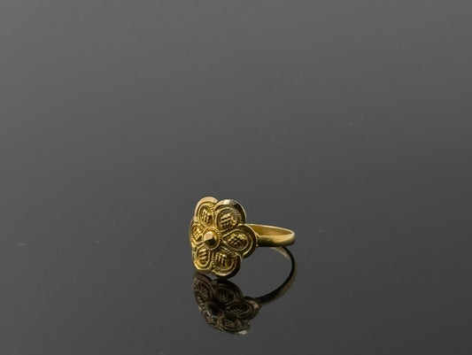 22k Simple Floarl Children Ring  BBR4