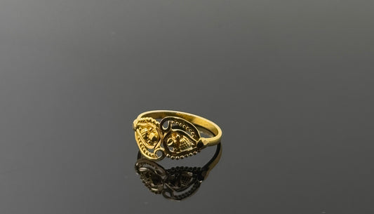 22k Simple Floral Children Ring BBR49