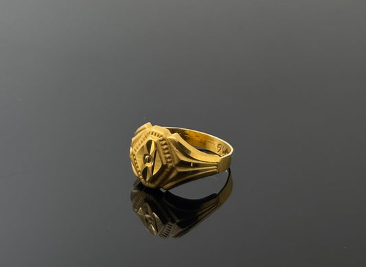 22k Simple Geometric Children Ring BBR50