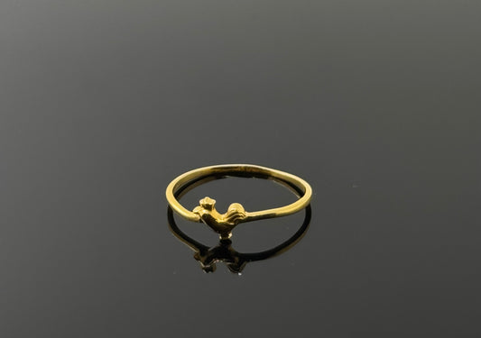 22k Simple Floral Children Ring BBR53