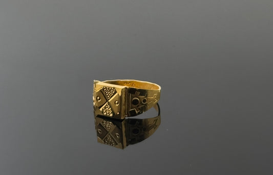 22k Simple Geometric Children Ring BBR62