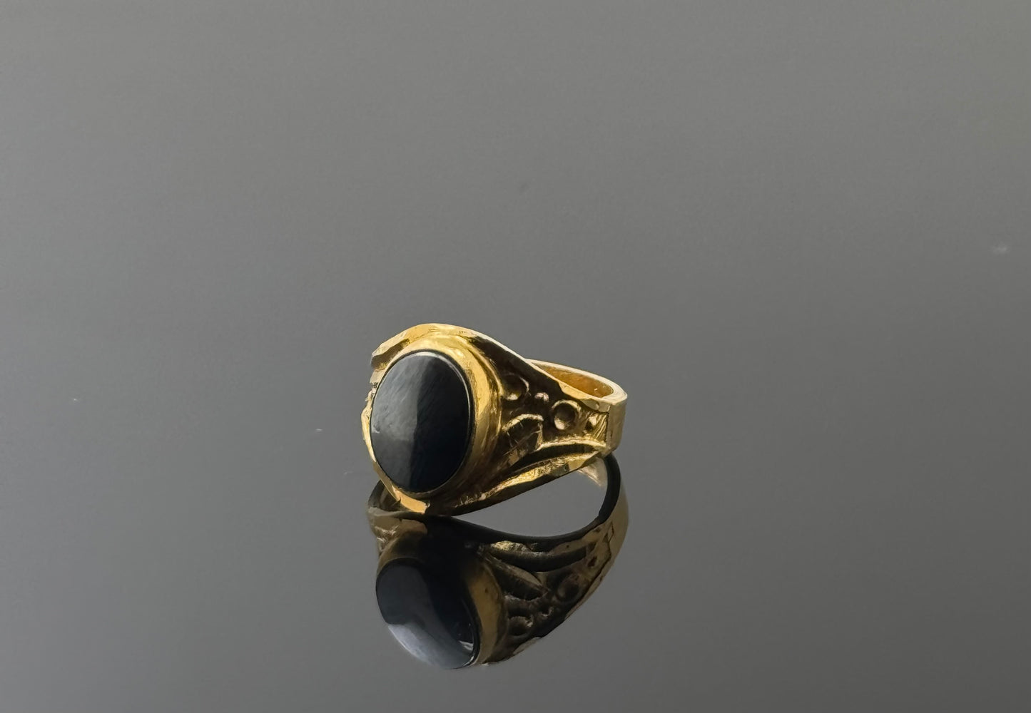 21k Simple Children Ring with Stones BBR61