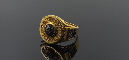 22k Elegant Men Designer Ring with Stones gr1290