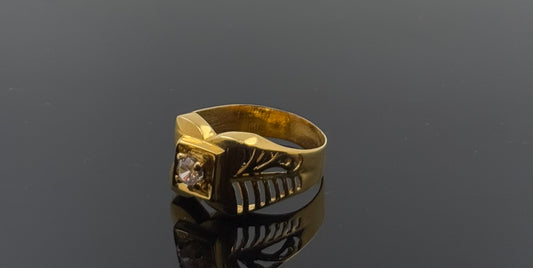 21k Elegant Men Geometric Ring gr1312