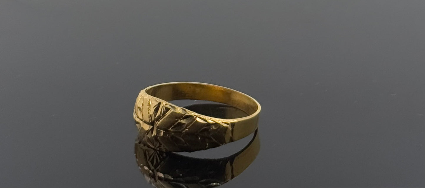 21k Elegant Men Geometric Ring gr1313