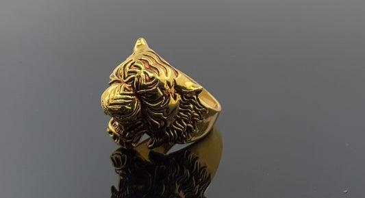 22k Elegant Men Tiger Ring gr1418