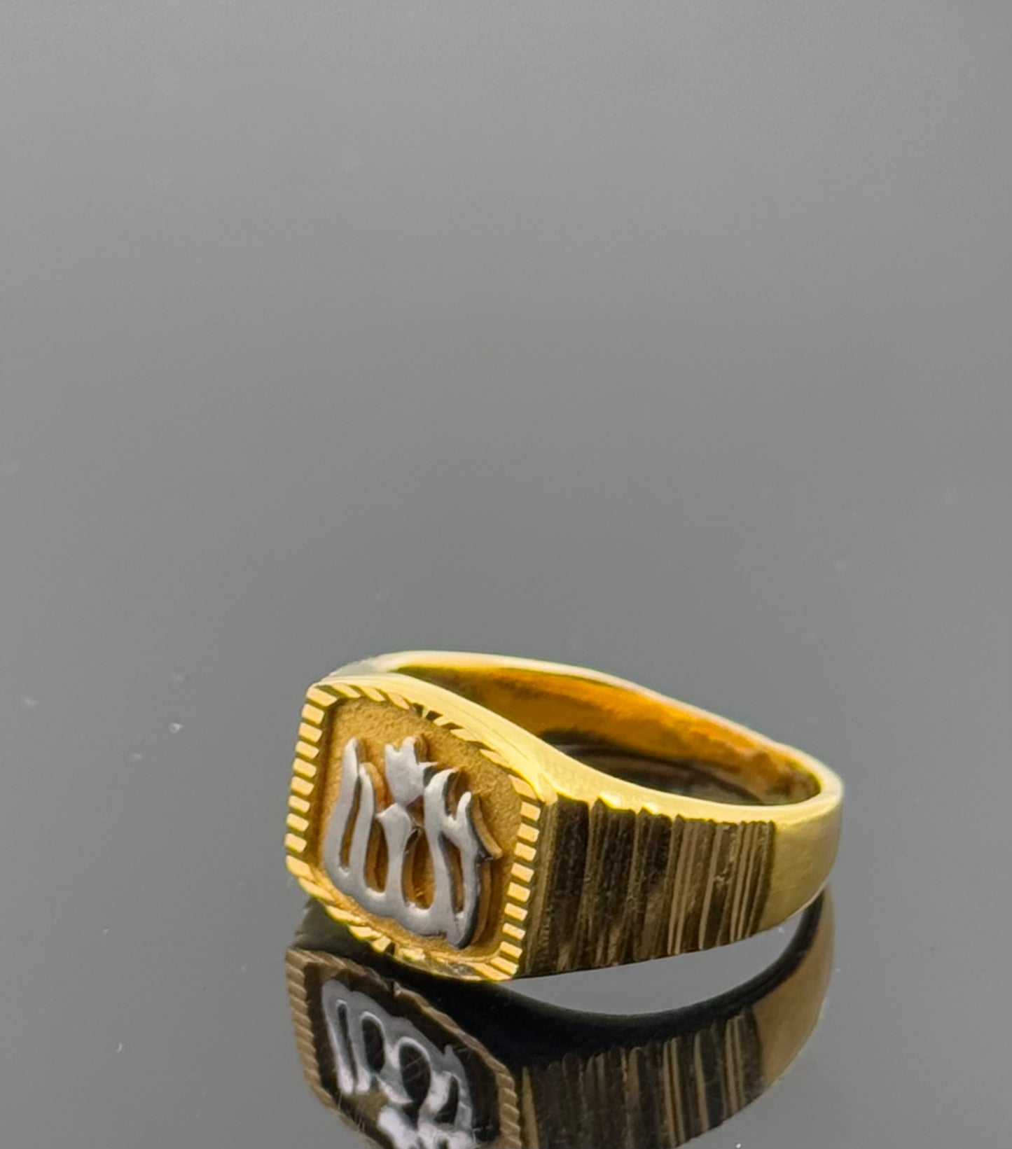 22k Elegant Ladies Muslim Regilious Ring gr1436