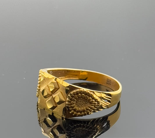 22k Elegant Men Geometric Ring gr1439