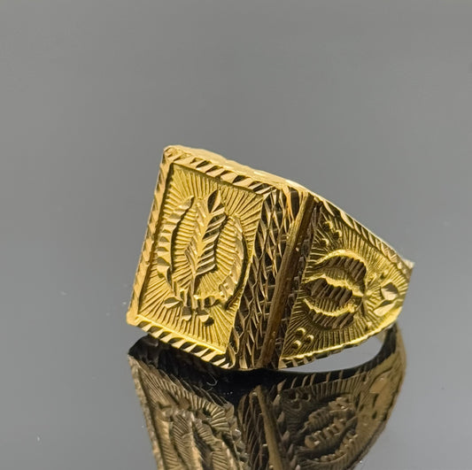 22k Elegant Men Classic Khanda Ring gr1441