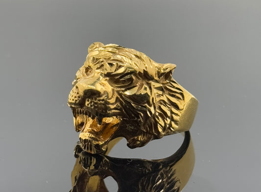 22k Elegant Men Tiger Ring gr1442