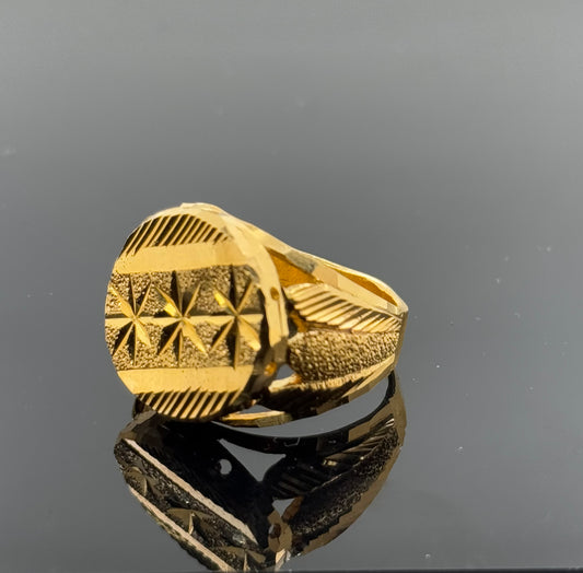 22k Elegant Men Geometric Ring gr1461