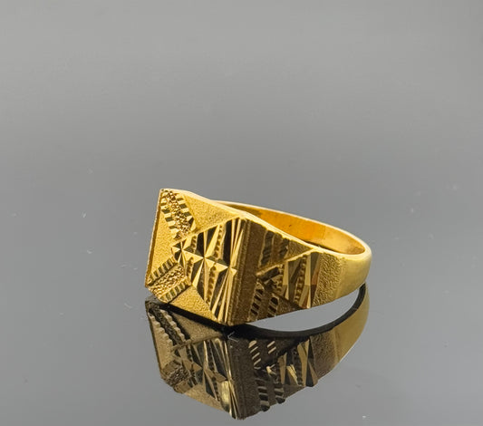 22k Elegant Men Geometric Ring gr1463