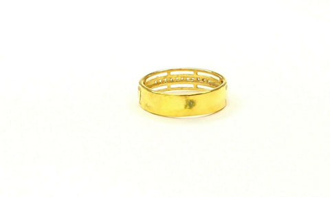 22k Ring Solid Gold ELEGANT Charm Ladies Channel Band SIZE 7.5 "RESIZABLE" r2396 - Royal Dubai Jewellers