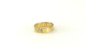 22k Ring Solid Gold ELEGANT Charm Ladies Band SIZE 8 "RESIZABLE" r2935mon - Royal Dubai Jewellers