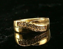 22k Ring Solid Gold ELEGANT Charm Ladies Ring SIZE 5-3/4 "RESIZABLE" r2180 - Royal Dubai Jewellers