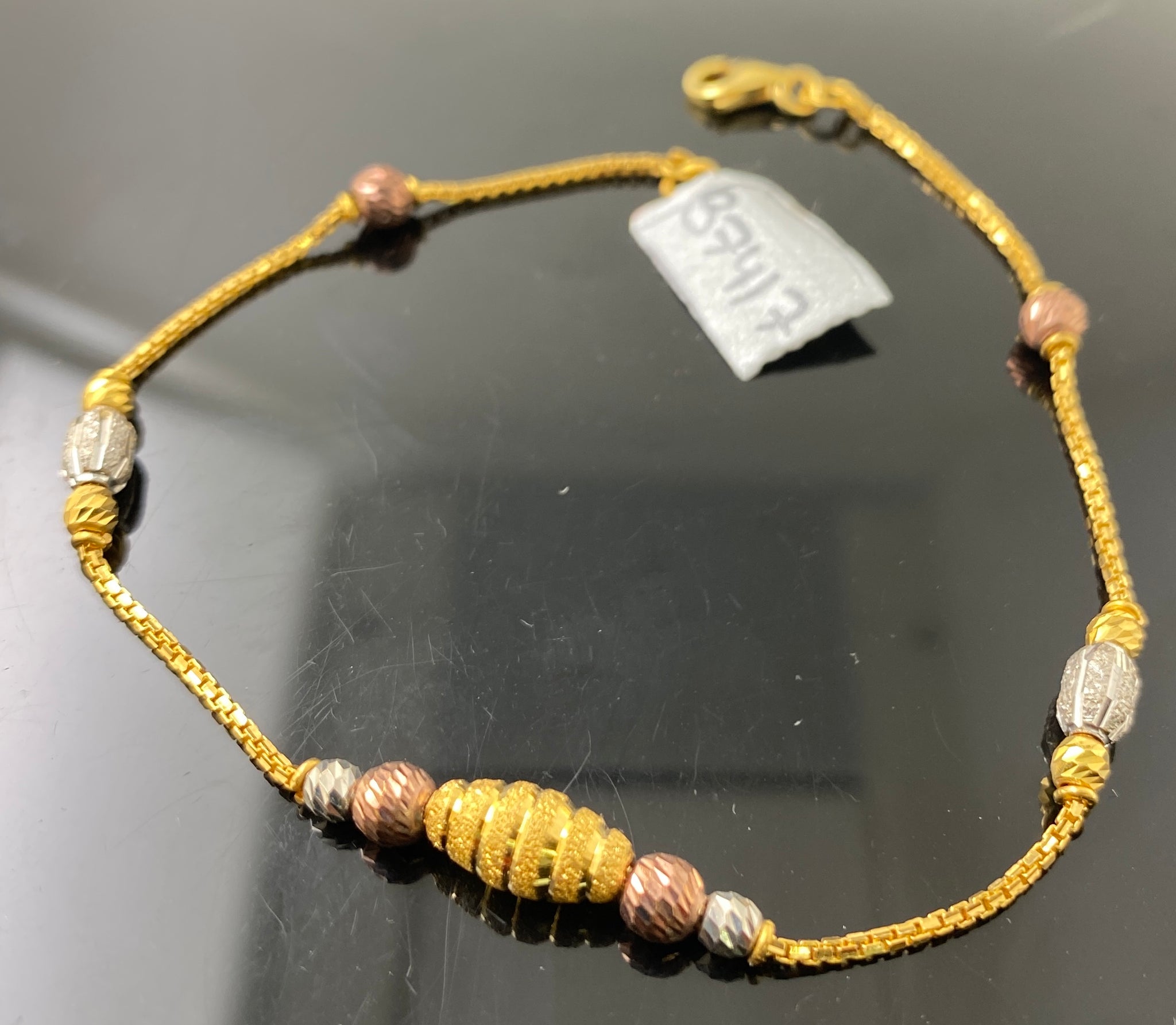 10K Tri-Color Gold Bracelet | Gold bracelet, Bracelets, Tri color