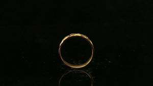 22k Ring Solid Gold Elegant Diamond Cut Ladies Ring Size R2056 mon - Royal Dubai Jewellers