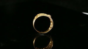 22k Ring Solid Gold ELEGANT Charm Ladies Band SIZE 7.75 "RESIZABLE" r2565mon - Royal Dubai Jewellers