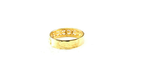 22k Ring Solid Gold ELEGANT Charm Ladies Band SIZE 11.25 "RESIZABLE" r2572mon - Royal Dubai Jewellers