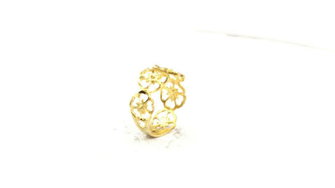 22k Ring Solid Gold ELEGANT Charm Ladies Band SIZE 7.5 "RESIZABLE" r2580mon - Royal Dubai Jewellers