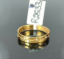 22k Ring Solid Gold ELEGANT Charm Ladies Band SIZE 8 "RESIZABLE" r2533mon - Royal Dubai Jewellers