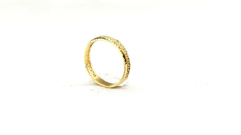 22k Ring Solid Gold ELEGANT Charm Ladies Band SIZE 7.25 "RESIZABLE" r2555mon - Royal Dubai Jewellers