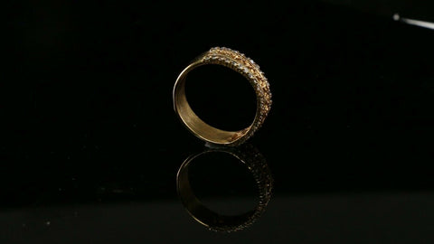 22k Ring Solid Gold ELEGANT Charm Ladies Band SIZE 7.75 "RESIZABLE" r2538mon - Royal Dubai Jewellers