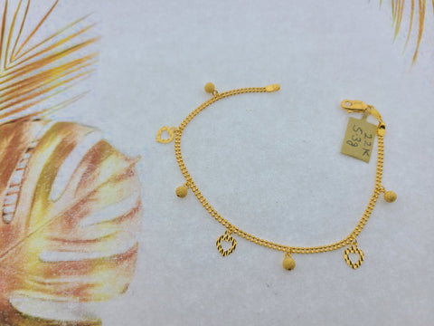 22k Plain Gold Bracelet JGS-2108-04404 – Jewelegance