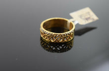 22k Ring Solid Gold ELEGANT Charm Ladies Band SIZE 8 "RESIZABLE" r2541mon - Royal Dubai Jewellers