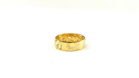 22k Ring Solid Gold ELEGANT Charm Ladies Band SIZE 7.75 "RESIZABLE" r2588mon - Royal Dubai Jewellers