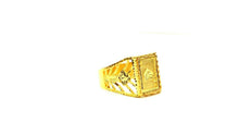 22k Ring Solid Gold ELEGANT Charm Mens Ace Heart Band SIZE 11 "RESIZABLE" r2385 - Royal Dubai Jewellers