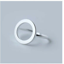 Solid White Gold Ring Simple Round Ring Symbol Design SM25 - Royal Dubai Jewellers