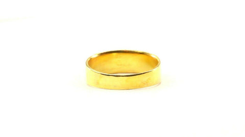 22k Ring Solid Gold ELEGANT Charm Ladies Cross Band SIZE 7.5 "RESIZABLE" r2309 - Royal Dubai Jewellers