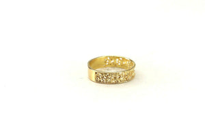 22k Ring Solid Gold ELEGANT Charm Ladies Band SIZE 8 "RESIZABLE" r2935mon - Royal Dubai Jewellers