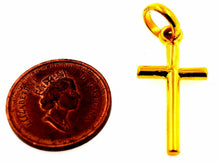 22k jewelry Solid Gold Charm Cross jesus christ god religious vintage pendant mf - Royal Dubai Jewellers