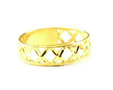 22k Ring Solid Gold ELEGANT Charm Ladies Band SIZE 11.5 "RESIZABLE" r2593mon - Royal Dubai Jewellers