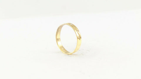 22k Ring Solid Gold ELEGANT Charm Ladies Band SIZE 8 "RESIZABLE" r2533mon - Royal Dubai Jewellers